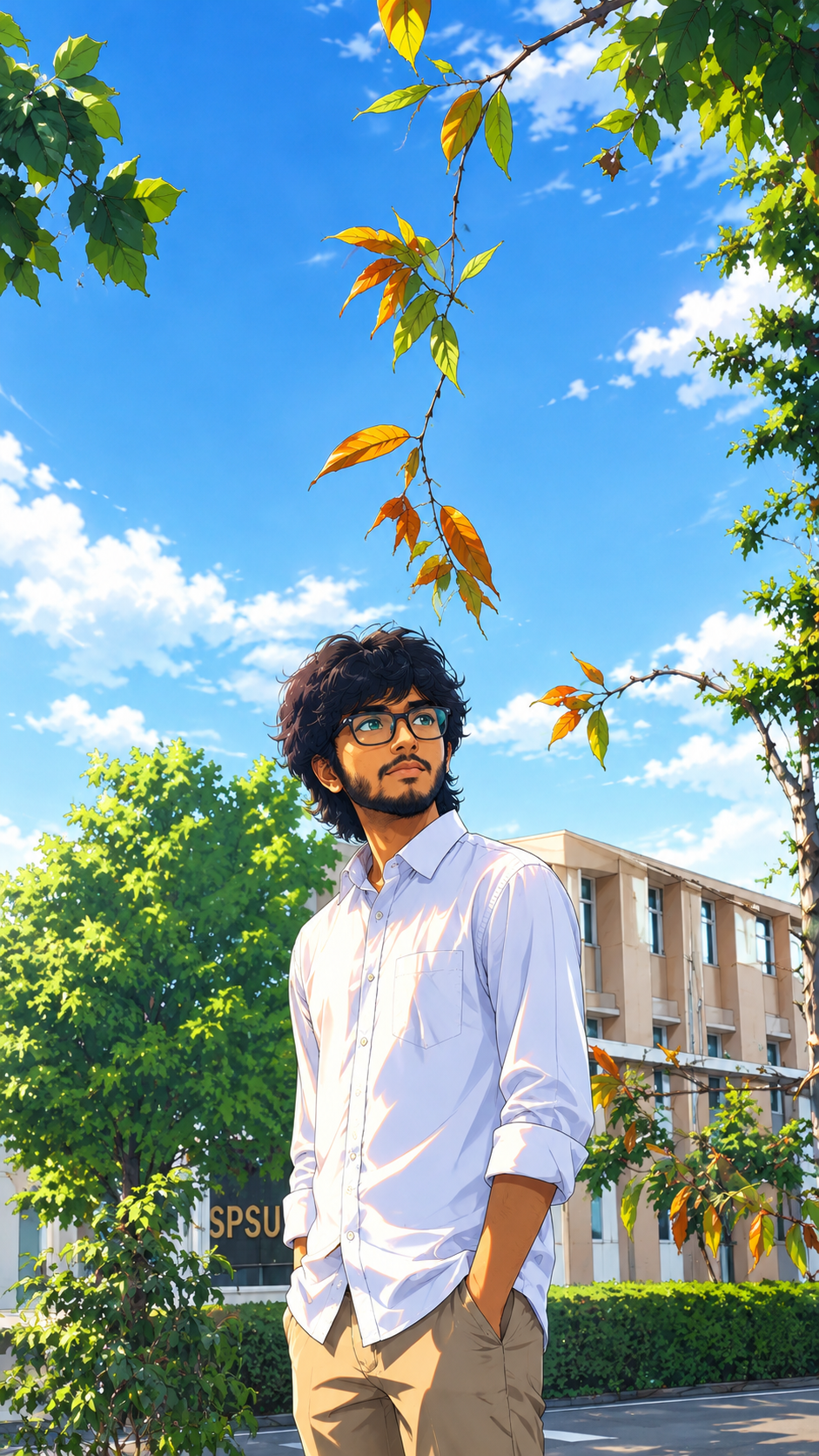 Anime illustration of Chetan Inaganti